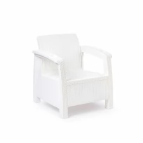 Кресло «Ротанг», 73x70x79 см, без подушки, цвет белый